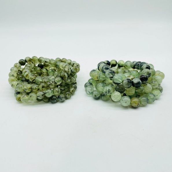 Green Prehnite Mixed Green Tourmaline Bracelet Wholesale