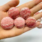 29 Pieces High Quality Rhodochrosite Round Plate DIY Pendant