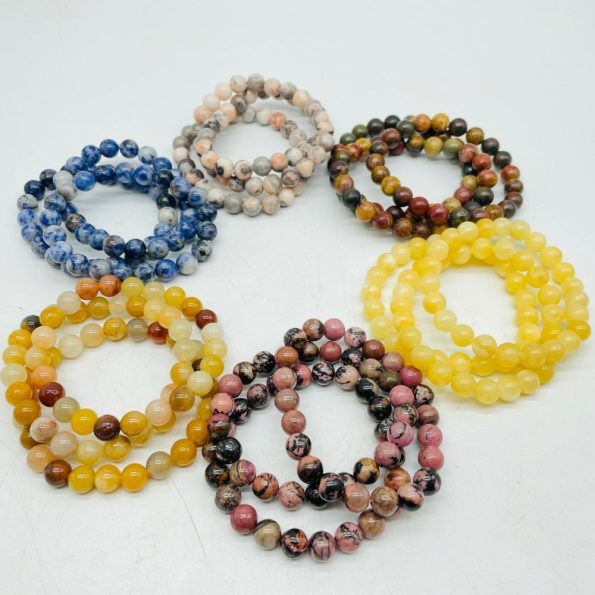 6 Types Bracelet Sodalite&Yellow Calcite Wholesale