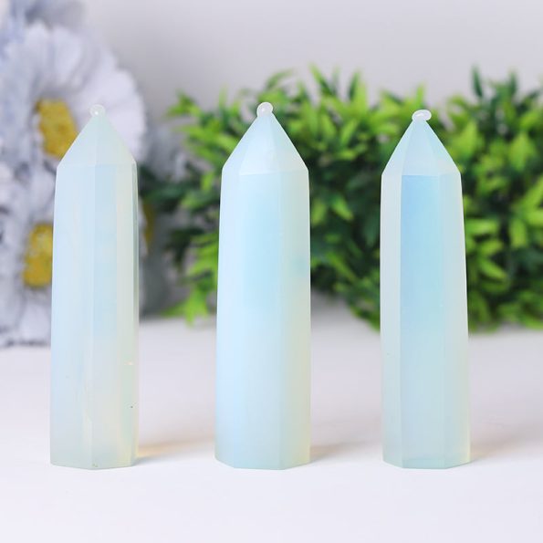 Wholesale Gemstone Tower High Quality Opalite Crystal Point Obelisk Tower