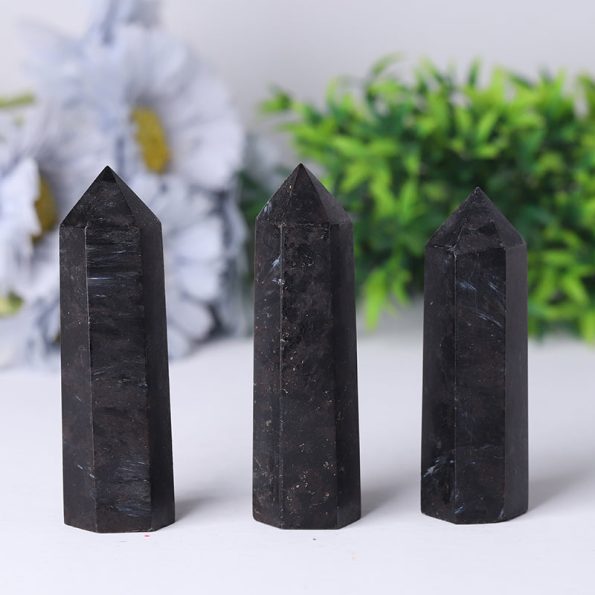 Wholesale Crystal Crafts Firework Stone Towers Polished Flash Astrophylite Point