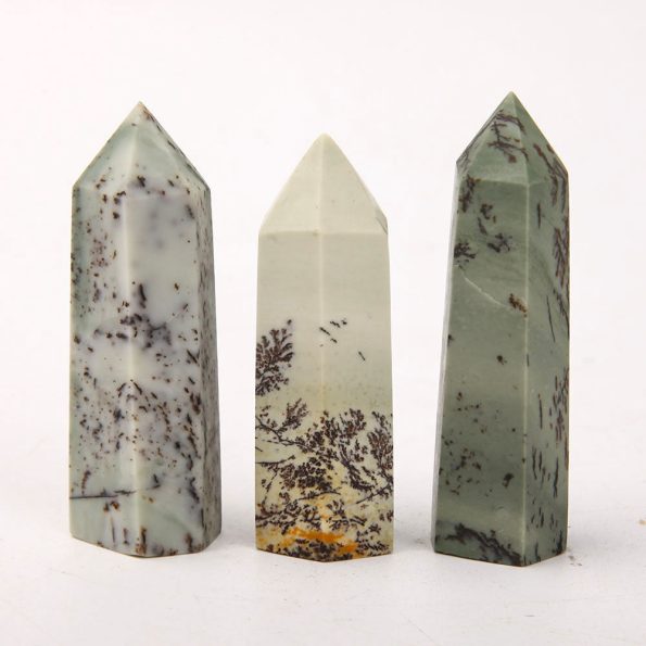 Set of 3 Flower Jade Points