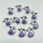 Charoite Bunny Ears Pendant Crystal Wholesale