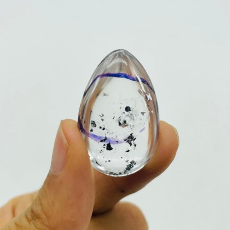 High Quality Teardrop Shape Enhydro Quartz Pendant DIY