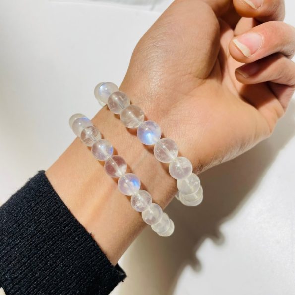 High Grade Sri Lanka Clear Moonstone Crystal Bracelet (HGUB03)