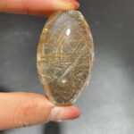 High Quality Barrel Shape Golden Rutile Quartz