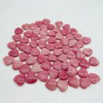 Mini Rhodonite Heart DIY Pendant Drill Hole Wholesale