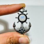 Sri Lanka Moonstone Anchor Shape Pendant Wholesale