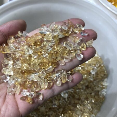 Natural Brazil Citrine Gravel Chips Wholesale