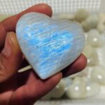 66 Pieces High Quality Moonstone Heart