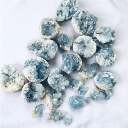 Blue Celestite Clusters Geode Crystal Wholesale