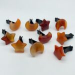 Carnelian Crystal Car Air Vent Clips Moon & Star Wholesale Car Accessories