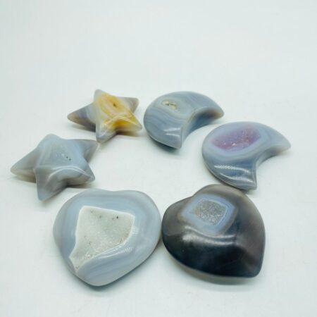 Druzy Agate Geode Heart Star&Moon&Star Wholesale