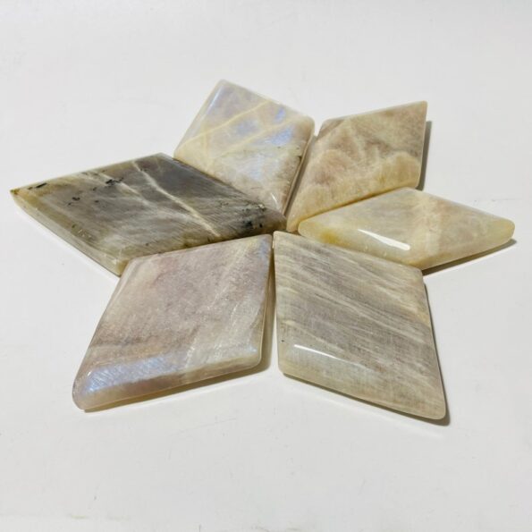 Natural Sunstone Mixed Moonstone Rhombus Shaped Wholesale